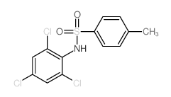 4-methyl-N-(2,4,6-trichlorophenyl)benzenesulfonamide结构式