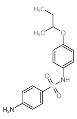 4-amino-N-(4-butan-2-yloxyphenyl)benzenesulfonamide结构式
