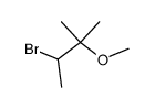 3-bromo-2-methoxy-2-methyl-butane Structure