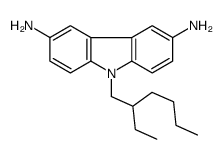 9-(2-ethylhexyl)carbazole-3,6-diamine结构式
