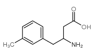 3-amino-4-(3-methylphenyl)butanoic acid Structure