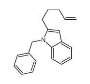 1-benzyl-2-pent-4-enylindole结构式