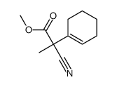 methyl 2-cyano-2-(cyclohex-1-enyl)propionate结构式