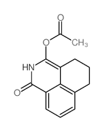 1H-Benz[de]isoquinolin-1-one, 3-(acetyloxy)-2,4,5,6-tetrahydro-结构式