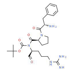 tert-butyloxycarbonyl-phenylalanyl-prolyl-arginal Structure