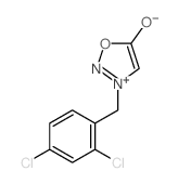 3-[(2,4-dichlorophenyl)methyl]-1-oxa-2-aza-3-azoniacyclopent-3-en-5-one Structure