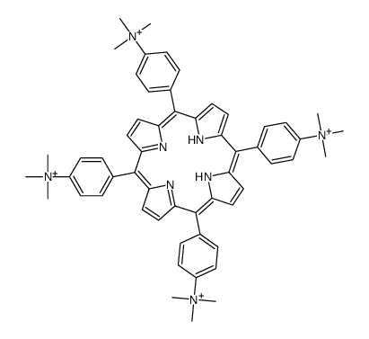 alpha,beta,gamma,delta-tetrakis(4-N-trimethylaminophenyl)porphine Structure