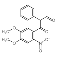 Benzenepropanal,4,5-dimethoxy-2-nitro-b-oxo-a-phenyl-结构式