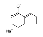 (E)-2-propylpent-2-enoic acid结构式