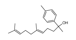 6.10-Dimethyl-2-(p-tolyl)-5.9-undecadien-2-ol结构式