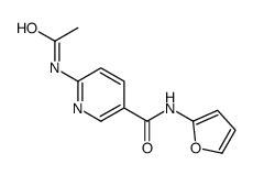 3-Pyridinecarboxamide,6-(acetylamino)-N-2-furanyl-(9CI)结构式