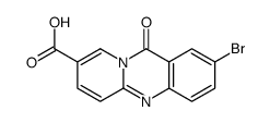 2-bromo-11-oxopyrido[2,1-b]quinazoline-8-carboxylic acid结构式