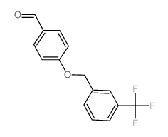 4-{[3-(TRIFLUOROMETHYL)BENZYL]OXY}BENZALDEHYDE structure