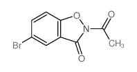 1,2-Benzisoxazol-3(2H)-one,2-acetyl-5-bromo-结构式
