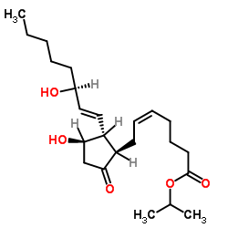 Prostaglandin E2 isopropyl ester structure