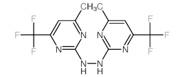 1,2-bis[4-methyl-6-(trifluoromethyl)pyrimidin-2-yl]hydrazine Structure