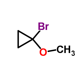 1-Bromo-1-methoxycyclopropane结构式