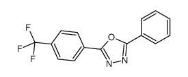 2-phenyl-5-[4-(trifluoromethyl)phenyl]-1,3,4-oxadiazole结构式