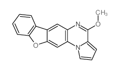4-Methoxy(1)benzofuro(3,2-g)pyrrolo(1,2-a)quinoxaline结构式