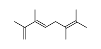 2,3,6,7-tetramethyl-1,3,6-octatriene Structure