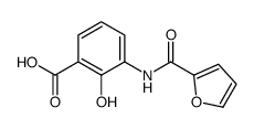 Benzoic acid, 3-[(2-furanylcarbonyl)amino]-2-hydroxy- (9CI) Structure