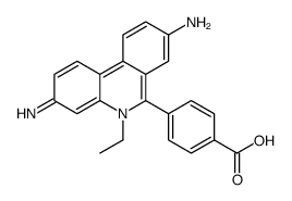 4-(8-amino-5-ethyl-3-iminophenanthridin-6-yl)benzoic acid Structure