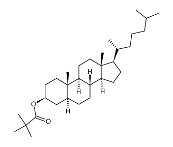 5α-cholestan-3β-yl 2,2-dimethylpropanoate结构式
