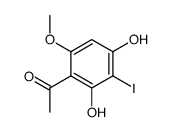 2,4-dihydroxy-3-iodo-6-methoxyphenyl methyl ketone结构式