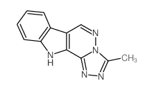3-Methyl-11H-1,2,4-triazolo(4,3:2,3)pyridazino(4,5-b)indole Structure