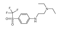 N',N'-diethyl-N-[4-(trifluoromethylsulfonyl)phenyl]ethane-1,2-diamine结构式