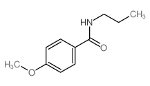 4-methoxy-N-propyl-benzamide结构式