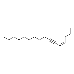 (Z)-4-Hexadecen-6-yne Structure