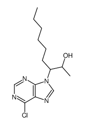 erythro-6-chloro-9-(2-hydroxy-3-nonyl)purine结构式