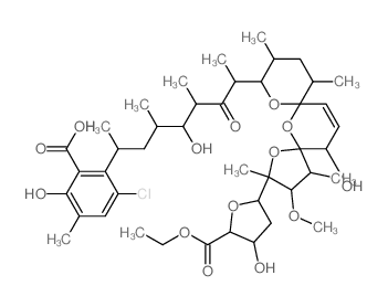 Antibiotic X-14766A Noboritomycin A,6-chloro-, monosodium salt Structure