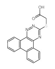 (phenanthro[9,10-e][1,2,4]triazin-3-ylthio)acetic acid结构式
