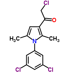 2-Chloro-1-[1-(3,5-dichlorophenyl)-2,5-dimethyl-1H-pyrrol-3-yl]ethanone structure