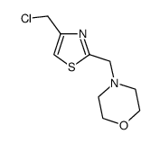 4-(4-Chloromethyl-thiazol-2-ylmethyl)-morpholine Structure