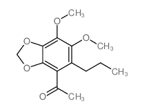 Ethanone, 1-(6,7-dimethoxy-5-propyl-1,3-benzodioxol-4-yl)- Structure