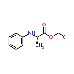 Chloromethyl N-phenyl-L-alaninate结构式