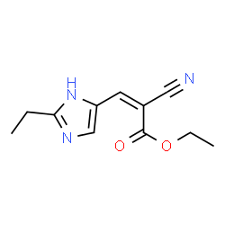 2-Propenoicacid,2-cyano-3-(2-ethyl-1H-imidazol-4-yl)-,ethylester(9CI)结构式