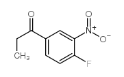 1-(4-fluoro-3-nitrophenyl)propan-1-one结构式