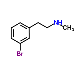 2-(3-Bromophenyl)-N-methylethanamine Structure