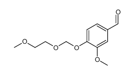 3-methoxy-4-[2'-(methoxyethoxy)methoxy]-benzaldehyde结构式