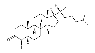 4β-iodo-5β-cholestan-3-one结构式