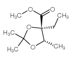 1,3-Dioxolane-4-carboxylicacid,4-ethyl-2,2,5-trimethyl-,methylester,(4R,5S)-(9CI)结构式