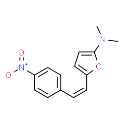 2-Furanamine,N,N-dimethyl-5-[2-(4-nitrophenyl)ethenyl]-结构式