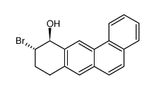 (-)-trans-10-bromo-11-hydroxy-8,9,10,11-tetrahydrobenz[a]anthracene Structure