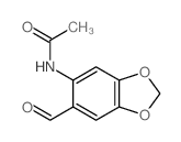 Acetamide,N-(6-formyl-1,3-benzodioxol-5-yl)-结构式