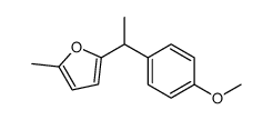 Furan, 2-[1-(4-methoxyphenyl)ethyl]-5-methyl- (9CI) Structure