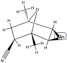 (2α,4α,6β)-1α,5α-Dimethyl-3,8-dioxatricyclo[3.2.1.02,4]octane-6-carbonitrile结构式